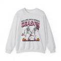 Skull Roller Skate Sweatshirt Halloween Celebration Gift Women Vintage Sweatshirt Roller Skating Sweatshirt Spooky Fan Retro Sweatshirt