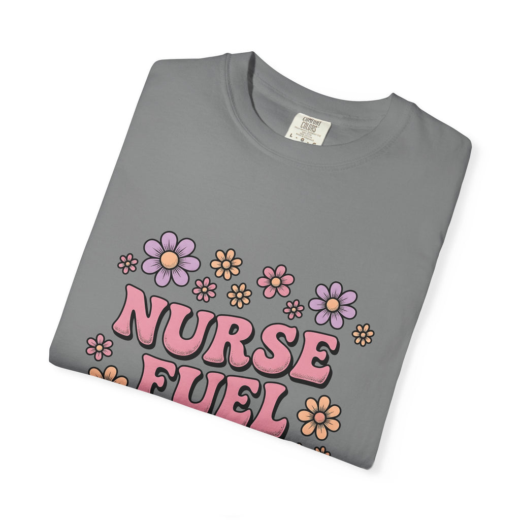 Flower Graphic T-Shirt Nurses Floral Gift Women Groovy T-Shirt Illustration T-Shirt Nurse Enthusiast Psychedelic T-Shirt Botanical Graphic Floral