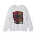 Ebony Cat Chair Sweatshirt Cat Interior Accents Gift Women Rustic Sweatshirt Cat Chair Sweatshirt Cat Fan Feline Sweatshirt Home Decor Graphic Outline Tiny