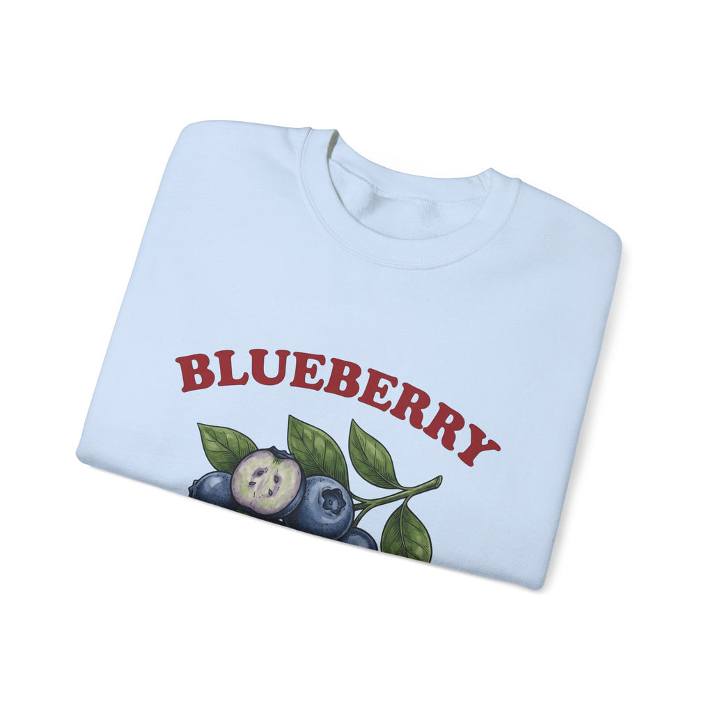 Blueberry Sprig Sweatshirt Fruit Cooking Gift Women Sketch Sweatshirt Blueberries Sweatshirt Fruit Fan Drawing Design Line Art Greenery Sweatshirt