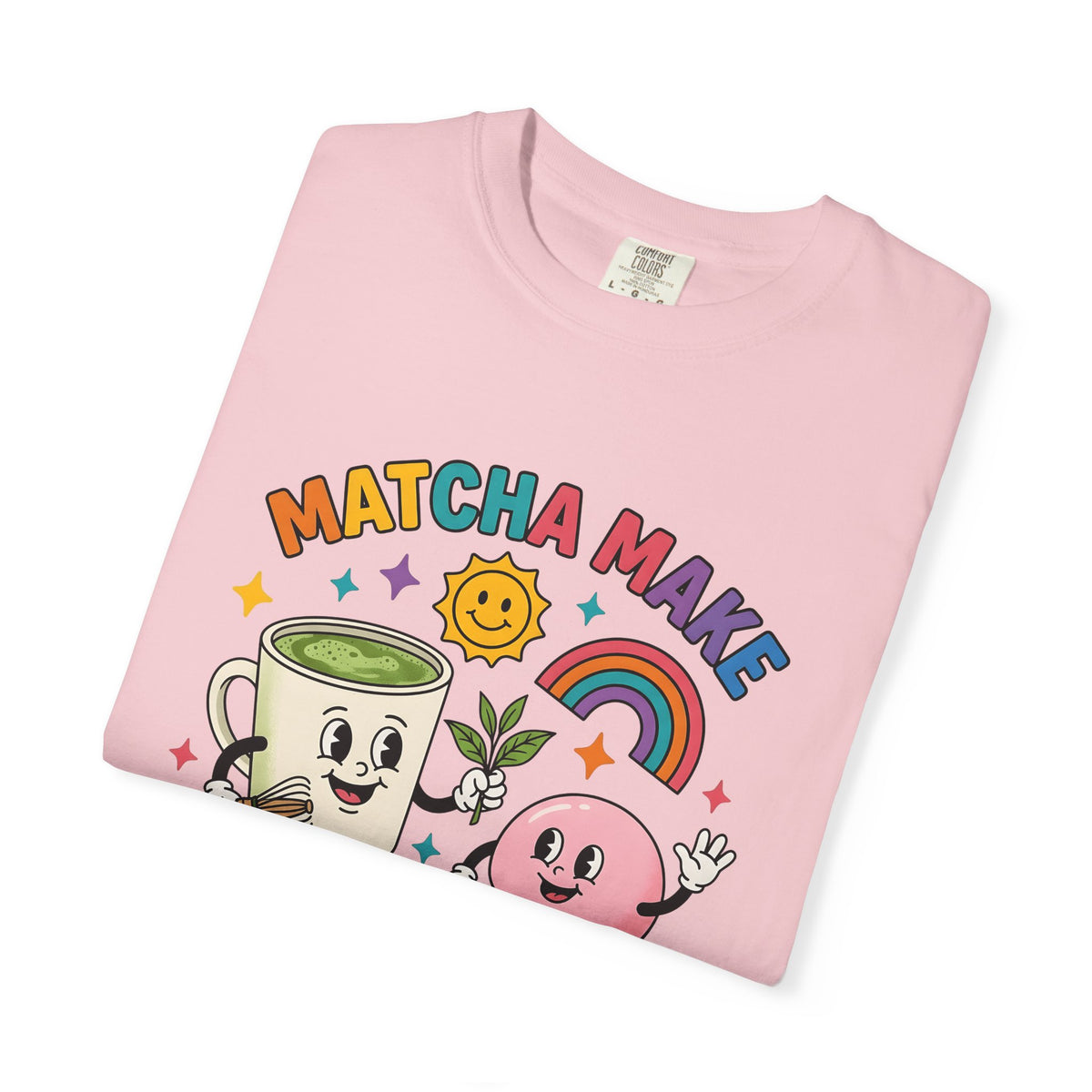Tea Cup T-Shirt Desserts Sweets Gift Women Illustration T-Shirt Teacup T-Shirt Pastry Fan Drawing Design Old School Asian Treat T-Shirt