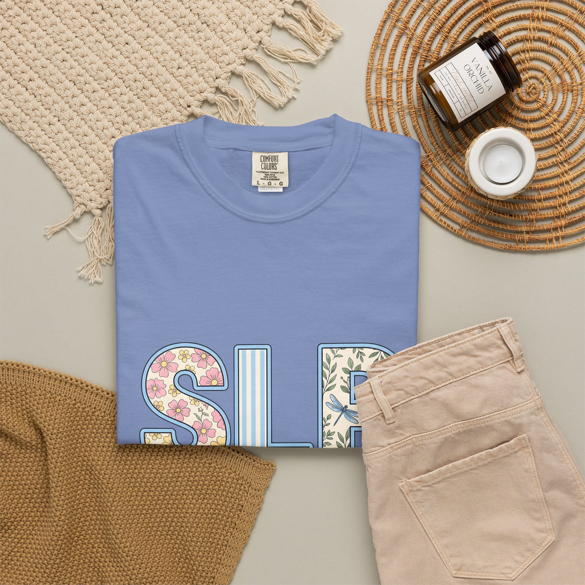 Floral Dragonfly Monogram T-Shirt Speech Therapist Educator Gift Women Whimsical T-Shirt Monogram T-Shirt Speech Pathology Enthusiast Whimsy