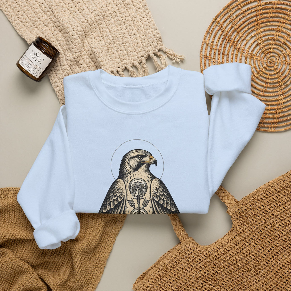 Eagle Design Sweatshirt Sports Wildlife Gift Women Tribal Sweatshirt Bald Eagle Sweatshirt Athlete Fan Native Sweatshirt Wildlife Graphic Classic Spear Sweatshirt