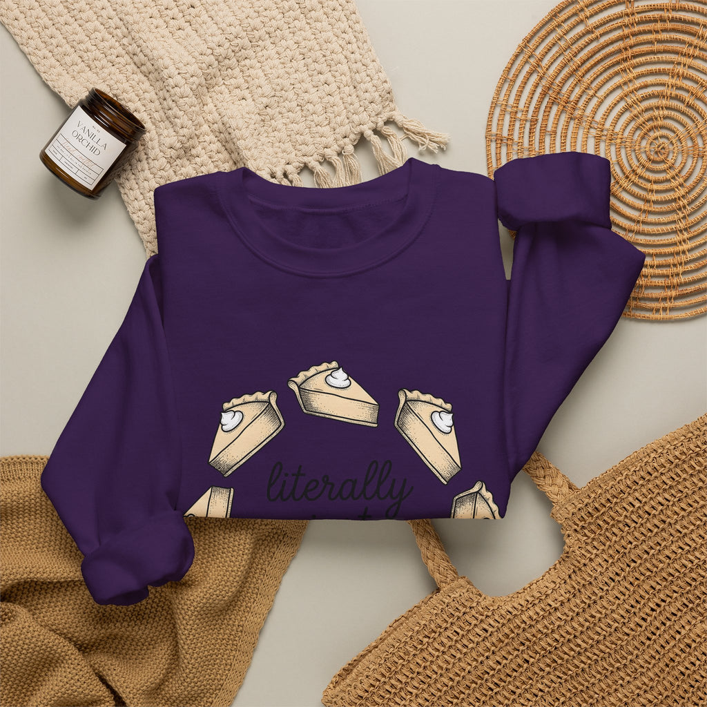 Pie Pieces Holiday Cuisine Gift Sketch Pastry Christmas Fan Hand Drawn Food Retro Cream Sweatshirt