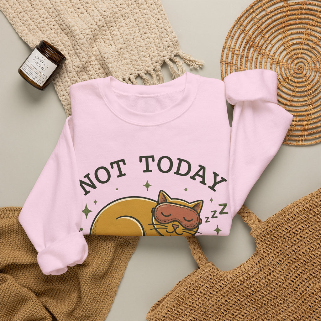 Dozing Cat Sweatshirt Funny Kitten Gift Women Line Art Sweatshirt Sleeping Cat Sweatshirt Humor Fan Cartoon Sweatshirt Kitten Graphic Classic Bedtime Mask