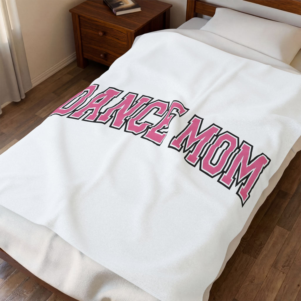 Varsity Font Blanket Mom Ballet Gift Women Heavy Blanket Lettering Blanket Mother Fan Bold Blanket Pointe Graphic Classic Rounded Shape Blanket