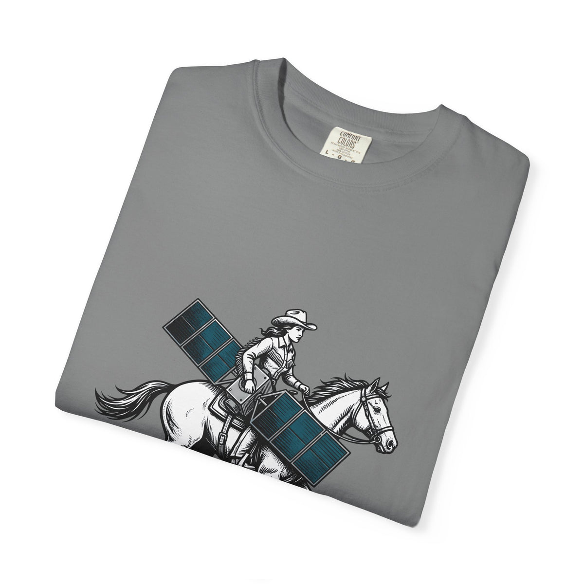 Cowgirl Riding Horse T-Shirt Cowgirl Western Gift Women Vintage T-Shirt Horseback Rider T-Shirt Cowgirl Fan Retro T-Shirt Rodeo Graphic Hand Drawn