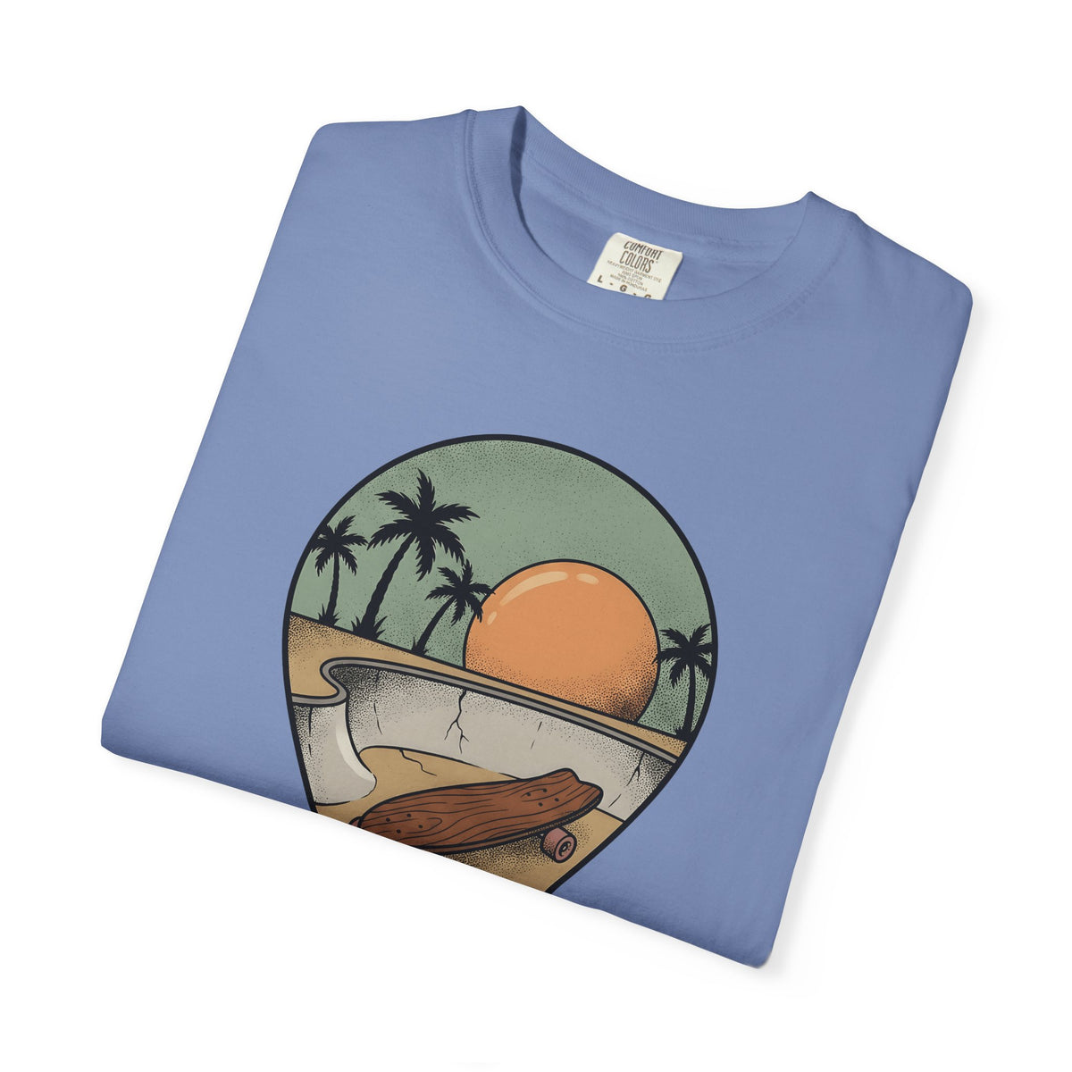 Longboard Design T-Shirt Skateboarding Seaside Gift Women Classic T-Shirt Longboarding T-Shirt Skater Enthusiast Retro T-Shirt Coastal Graphic Old