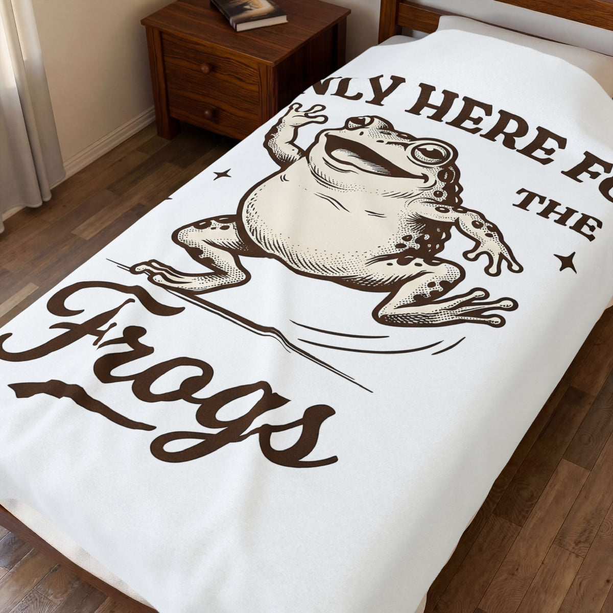 Jumping Frog Frog Nature Gift Old School Toad T Sh Blanket