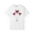 Love Balloon T-Shirt Cute Books Gift Women Paint T-Shirt Balloon T-Shirt Adorable Fan Artistic T-Shirt Literary Graphic Sketch Novel T-Shirt
