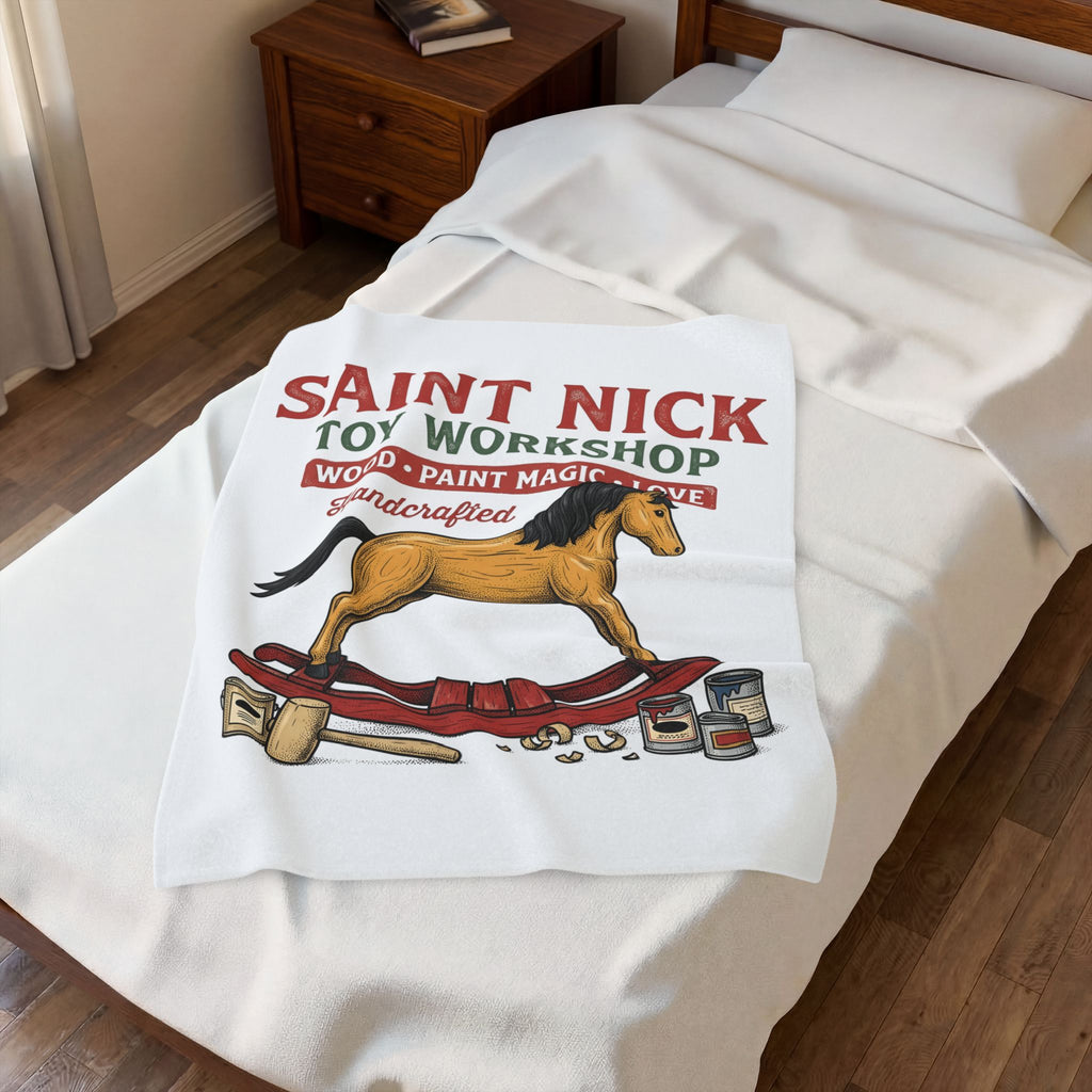 Rocking Horse Blanket Christmas Dolls Gift Women Retro Blanket Hobby Horse T-Sh