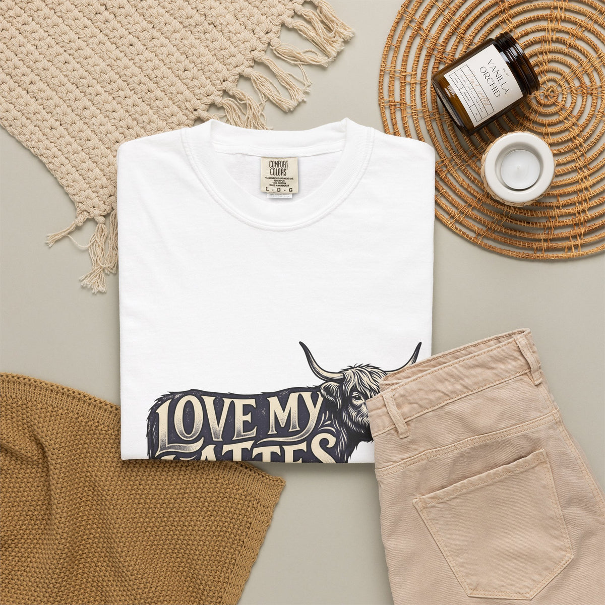 Fuzzy Cattle T-Shirt Coffee Creatures Gift Women Classic T-Shirt Cow T-Shirt Coffee Fan Vintage T-Shirt Animal Graphic Outline Latte Cup T-Shirt