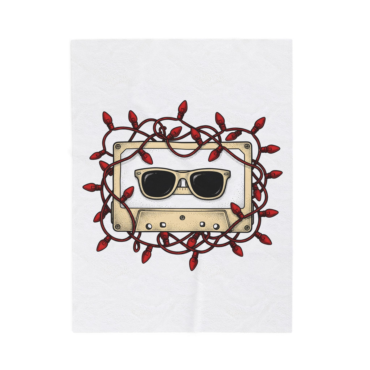 Cassette Tape Blanket Christmas Music Gift Women Retro Blanket Mixtape Blanket Xmas Fan Retro Blanket Melody Graphic Vintage Sunglasses Blanket