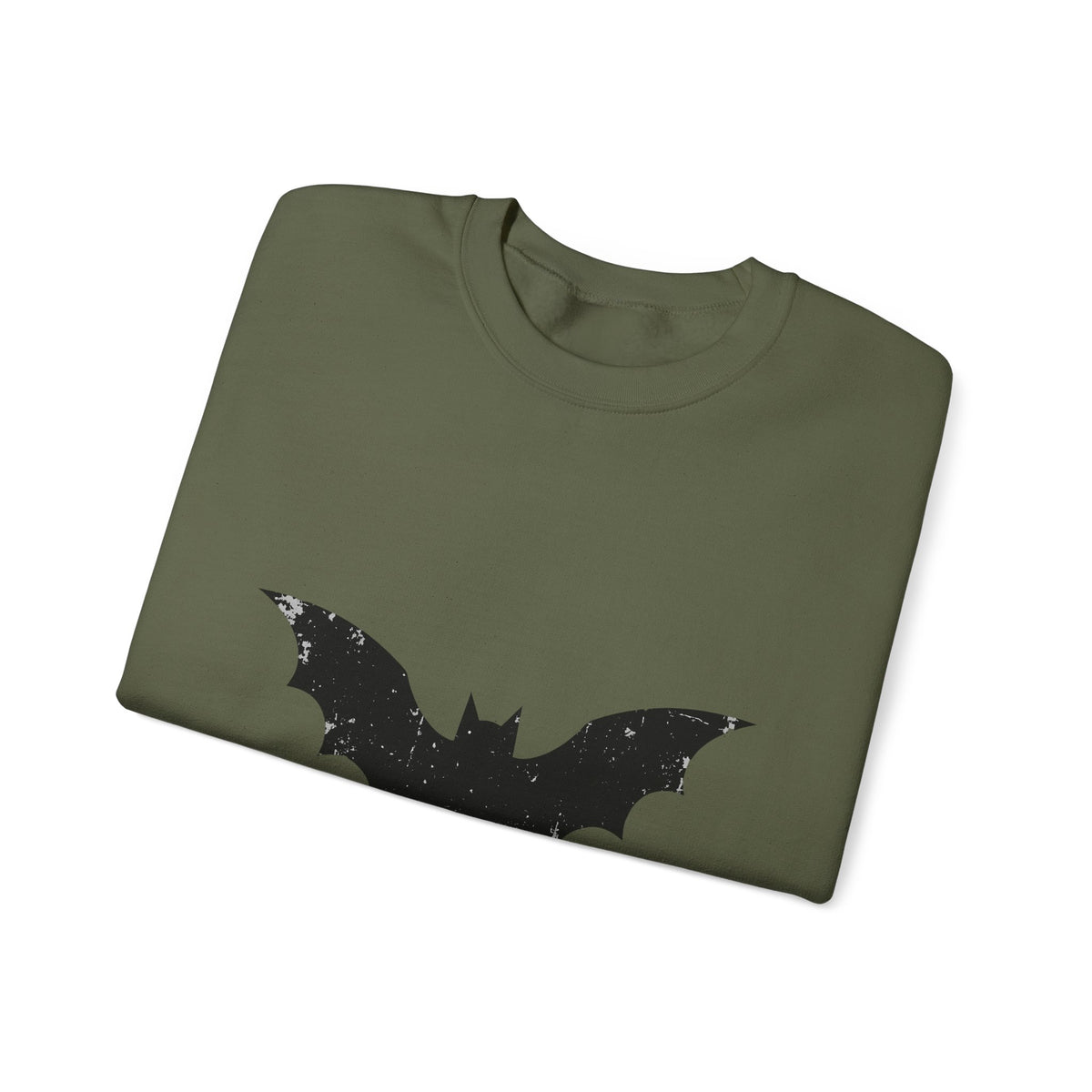 Bat Halloween Horror Gift Vintage Flying Creature Spooky Fan Dark Macabre Simple Sweatshirt