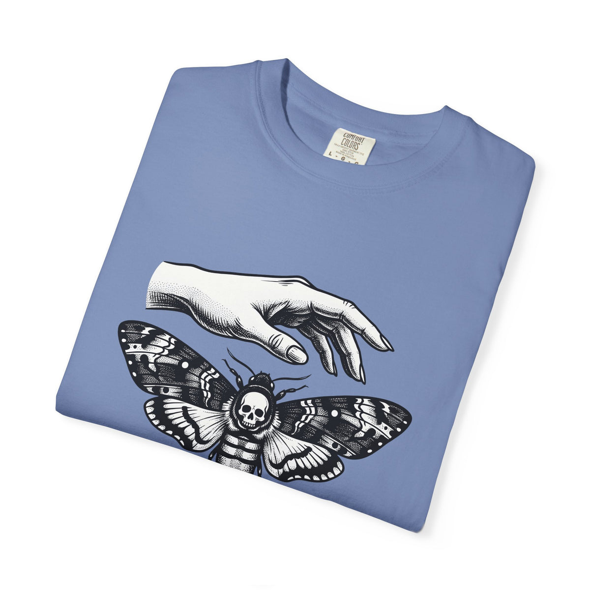 Skeleton Moth T-Shirt Boho Chic Dark Fashion Gift Women Traditional Tattoo T-Shirt Moth T-Shirt Bohemian Fan Sailor T-Shirt Gothic Graphic Antique
