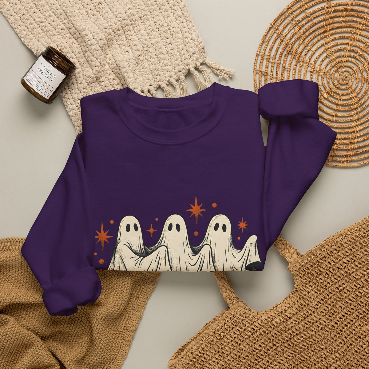 Apparition Skate Sweatshirt Halloween Rollerblade Gift Women Hand Drawn Sweatshirt Skateboard Sweatshirt Spooky Fan Hand Drawn Sweatshirt Inline Skate Graphic
