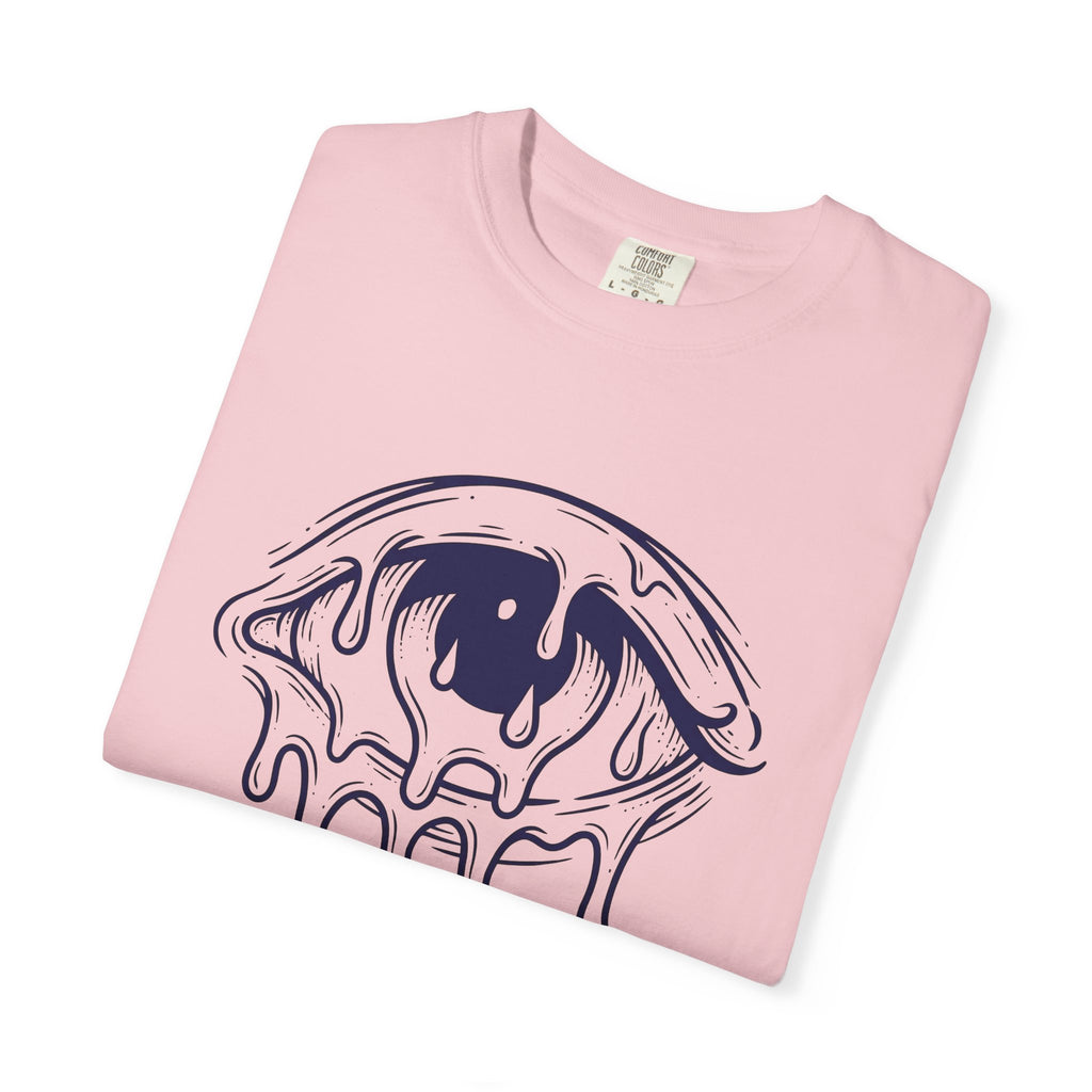 Melting Eye T-Shirt Aesthetic Gothic Gift Women Line Art T-Shirt Weeping Eye T-Shirt Style Fan Graphic T-Shirt Dark Illustration Minimal Drips