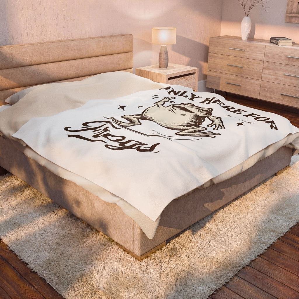 Jumping Frog Frog Nature Gift Old School Toad T Sh Blanket