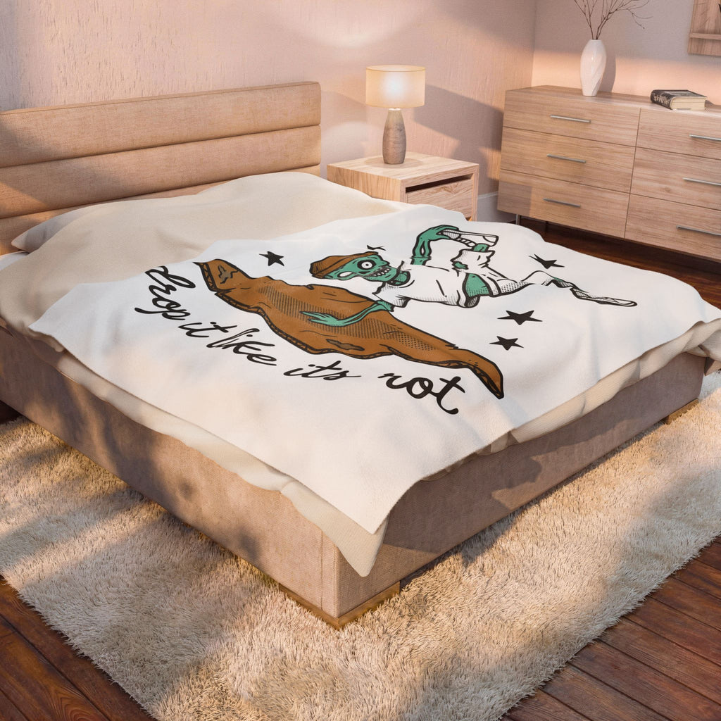 Dancing Skeleton Blanket Halloween Ballet Gift Women Comic Blanket Skeleton Blanket Horror Fan Spooky Blanket Dance Graphic Vintage Sparkles Blanket