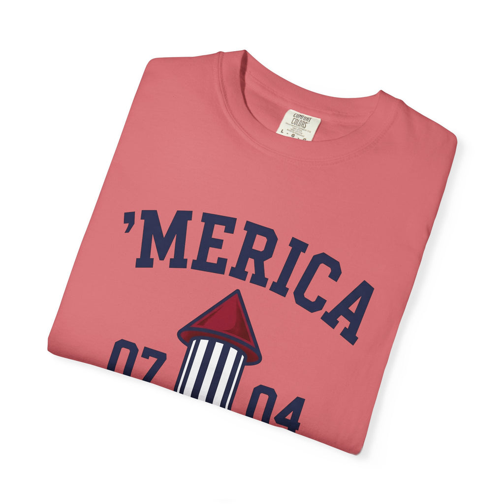 Firework Rocket 4Th Of July Celebration Gift Colorful Fireworks Independence Day Fan Vibrant Party T-Shirt
