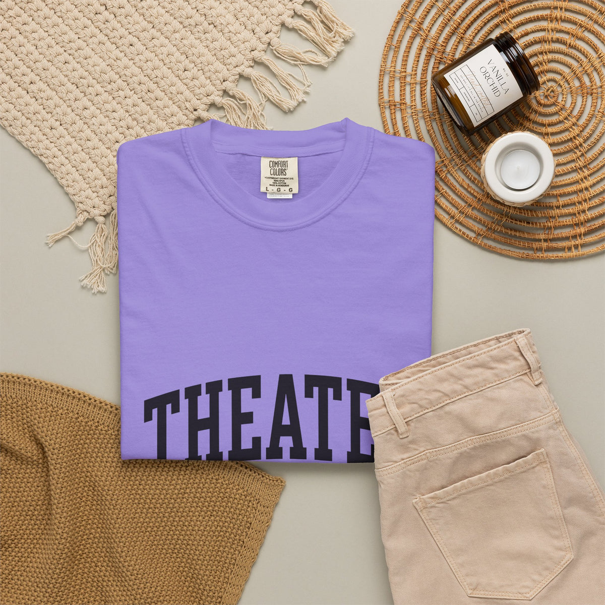University Lettering T-Shirt Moms Drama Gift Women Heavy T-Shirt College Lettering T-Shirt Motherhood Enthusiast Bold T-Shirt Theatrical Graphic