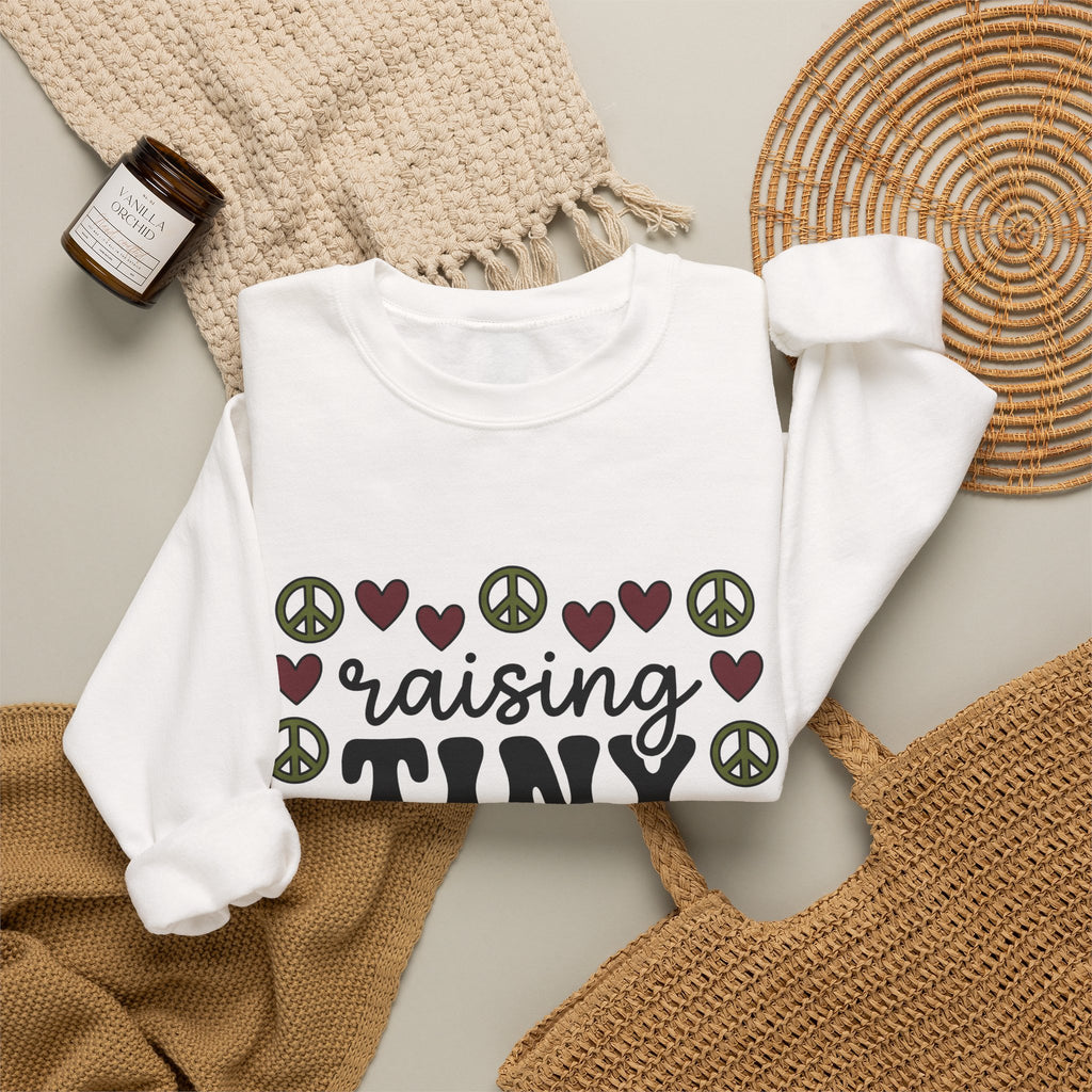 Peace Heart Motif Sweatshirt Moms Relatives Gift Women Folk Sweatshirt Harmony T