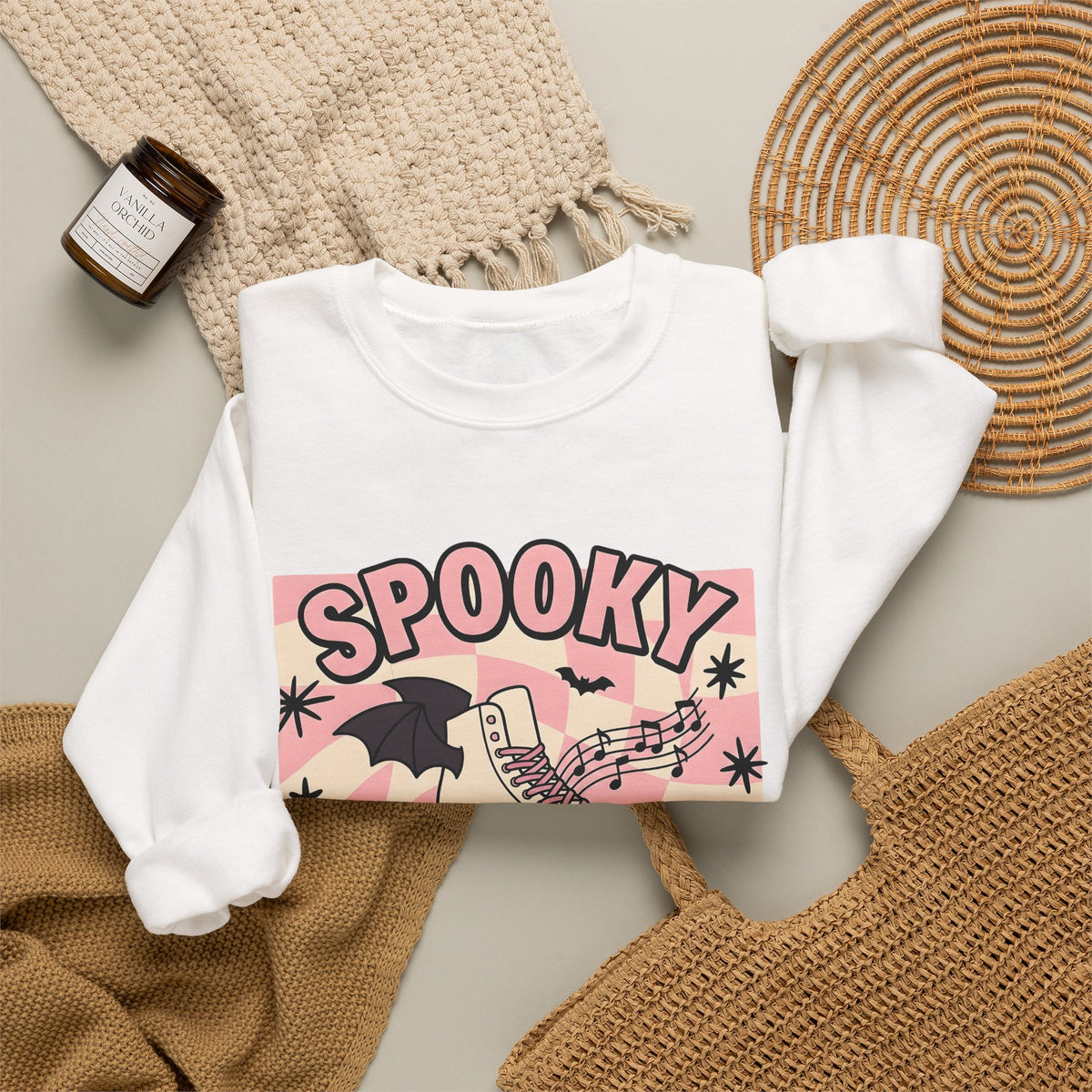 Roller Skate Bat Sweatshirt Halloween Sports Gift Women Line Art Sweatshirt Roller Derby Sweatshirt Horror Fan Skate Graphic Athlete