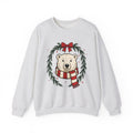 Arctic Bear Sweatshirt Christmas Wildlife Gift Women Comic Sweatshirt Polar Bear Sweatshirt Xmas Fan Cartoon Sweatshirt Animal Graphic Sketch Garland Sweatshirt
