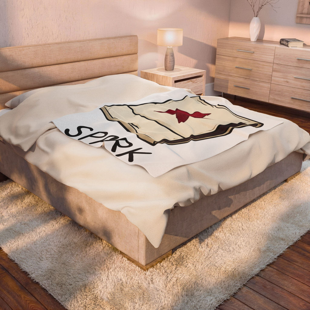 Matchbook Illustration Blanket Cute Quote Gift Women Sketch Blanket Matchcover Blanket Kawaii Fan Doodle Blanket Inspirational Graphic Simple Star