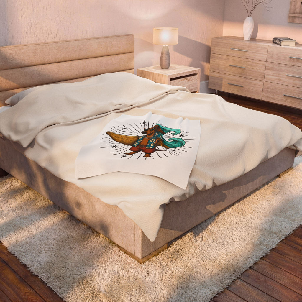Dachshund Surfer Blanket Dog Holiday Gift Women Animated Blanket Wiener Dog Blanket Dog Fan Cartoon Blanket Vacation Graphic Retro Surfboard Blanket