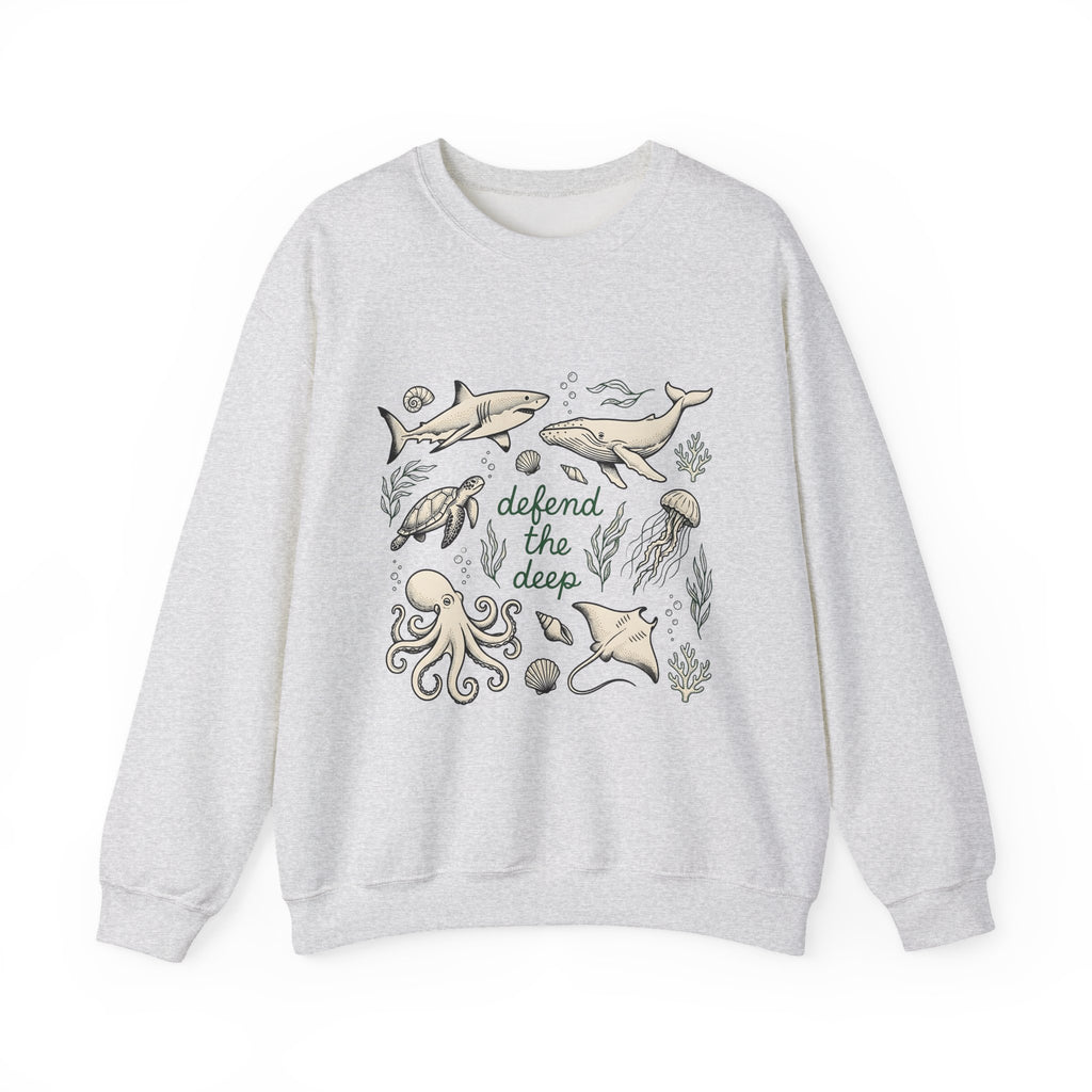 Sea Creatures Sweatshirt Ocean Wildlife Gift Women Sketch Sweatshirt Marine Life Sweatshirt Marine Fan Oceanic Sweatshirt Wildlife Graphic Retro Kelp Sweatshirt