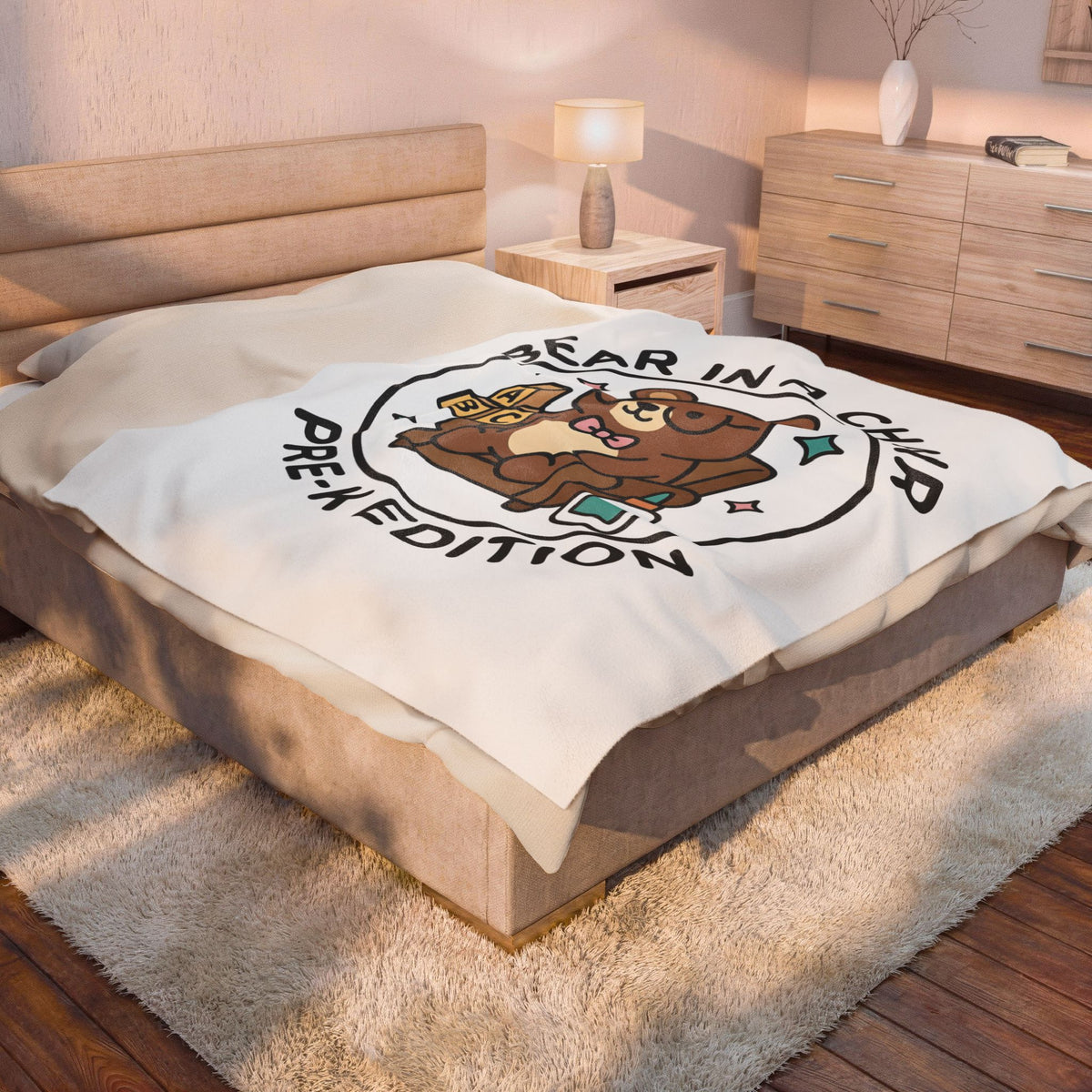 Bear Seat Blanket Teachers Education Gift Women Adorable Blanket Chair Blanket Educator Enthusiast Learning Blanket Educational Graphic Comic
