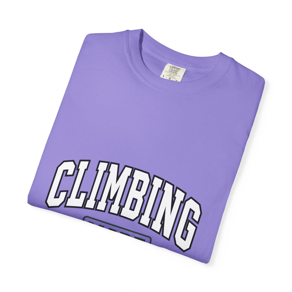 Climbing Lettering Climbing Exercise Gift Strong Typography Bouldering Enthusiast T-Shirt