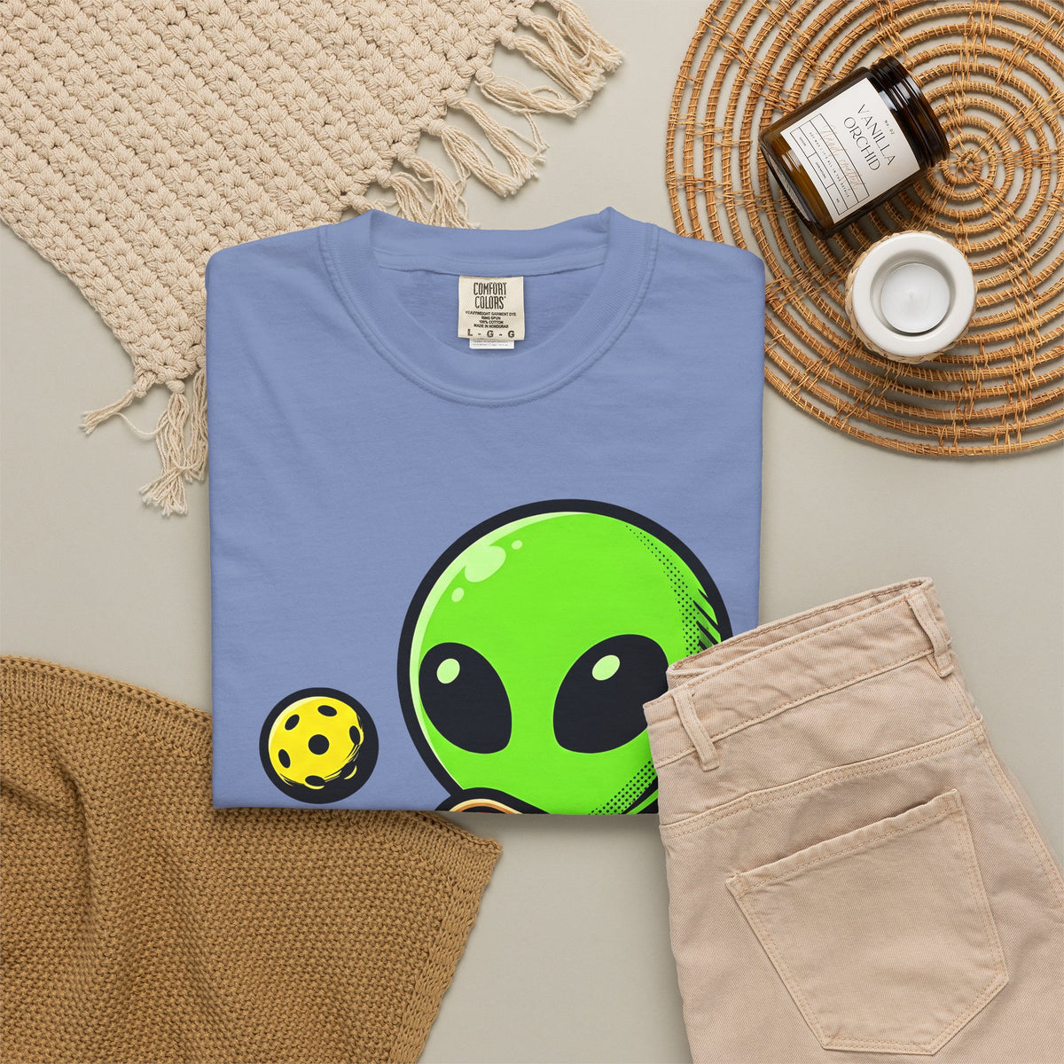 Alien Pickleball T-Shirt Pickleball Humor Gift Women Cute T-Shirt Alien Pickleball T-Shirt Pickleball Fan Kawaii T-Shirt Comedy Graphic Cartoon