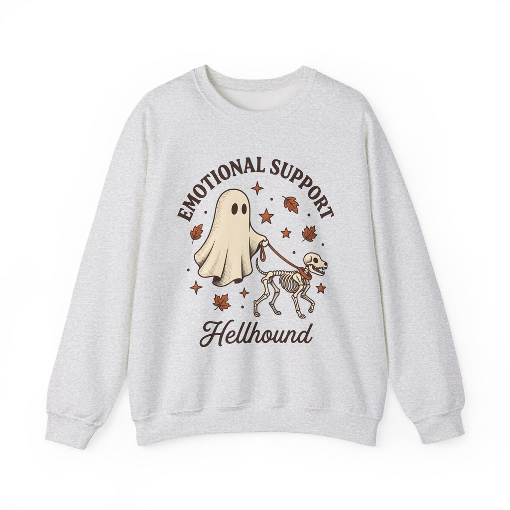 Skeleton Dog Halloween Dark Gift Retro Dog Skeleton Horror Fan Spooky Gothic Hand Drawn Sweatshirt
