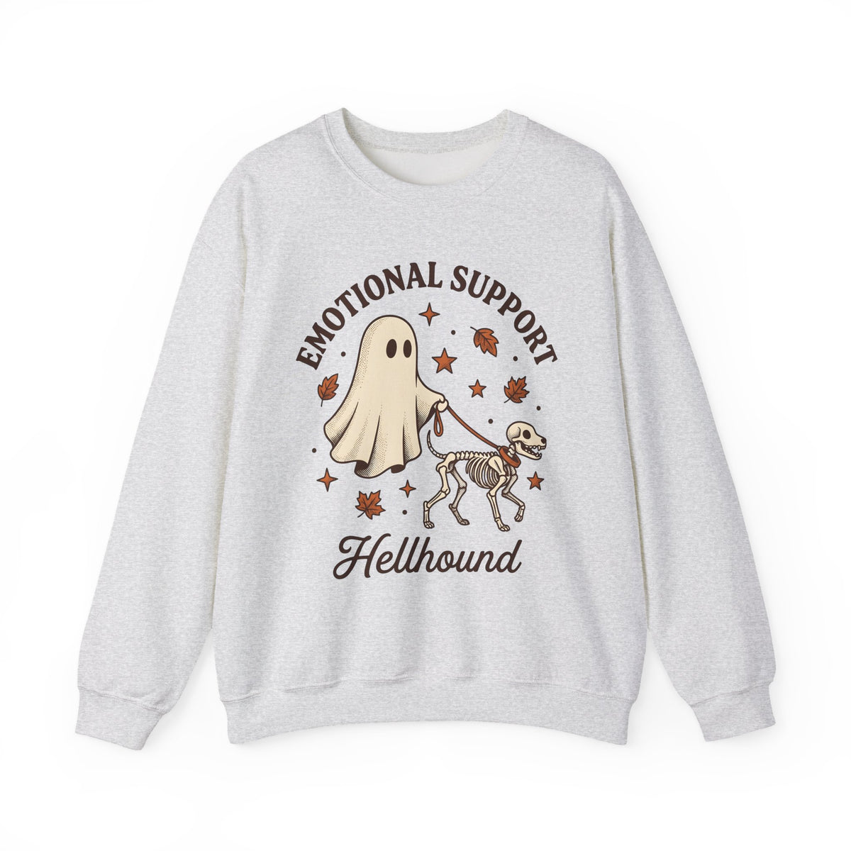 Skeleton Dog Halloween Dark Gift Retro Dog Skeleton Horror Fan Spooky Gothic Hand Drawn Sweatshirt