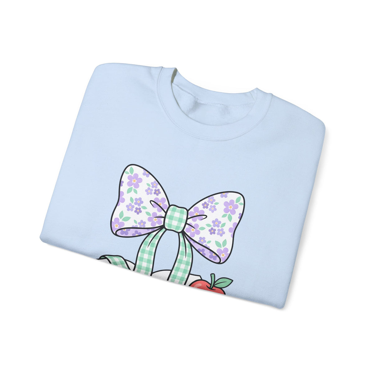 Reading Bow Sweatshirt Teachers Education Gift Women Cute Sweatshirt Reading Bow Sweatshirt Teacher Enthusiast Adorable Sweatshirt Learning Graphic Muted Fruit