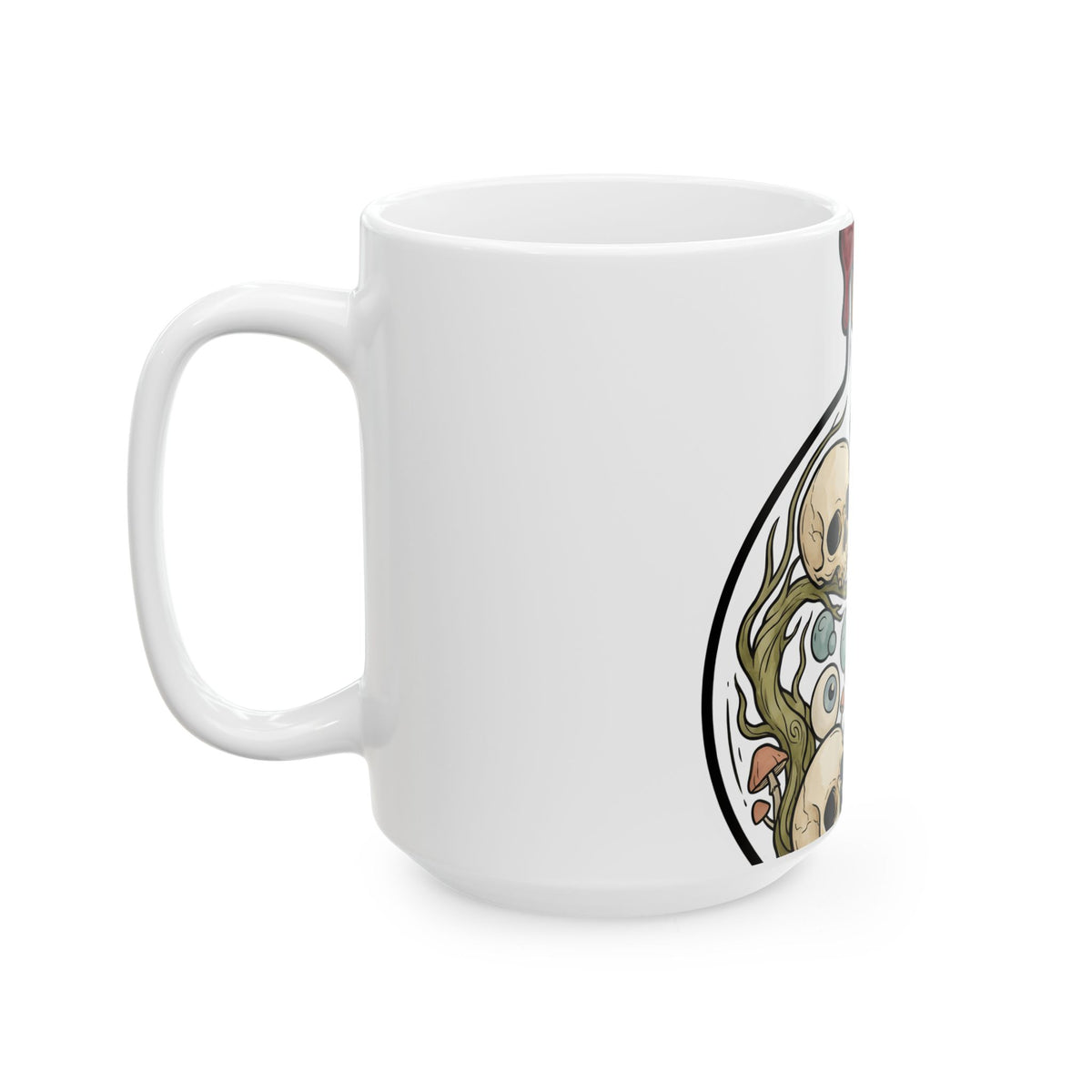 Magic Bottle Mug Halloween Ghost Gift Women Haunted Mug Flask Mug Horror Fan Spooky Mug Specter Graphic Classic Skull Icon Mug