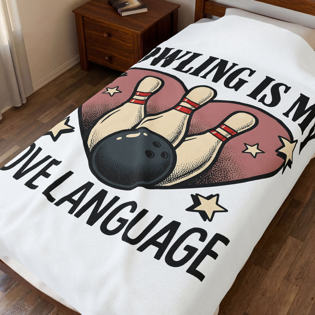 Bowling Pins Ball Blanket Bowling Humor Gift Women Vintage Blanket Bowling Ball Blanket Bowler Fan Distressed Blanket Funny Graphic Retro Heart
