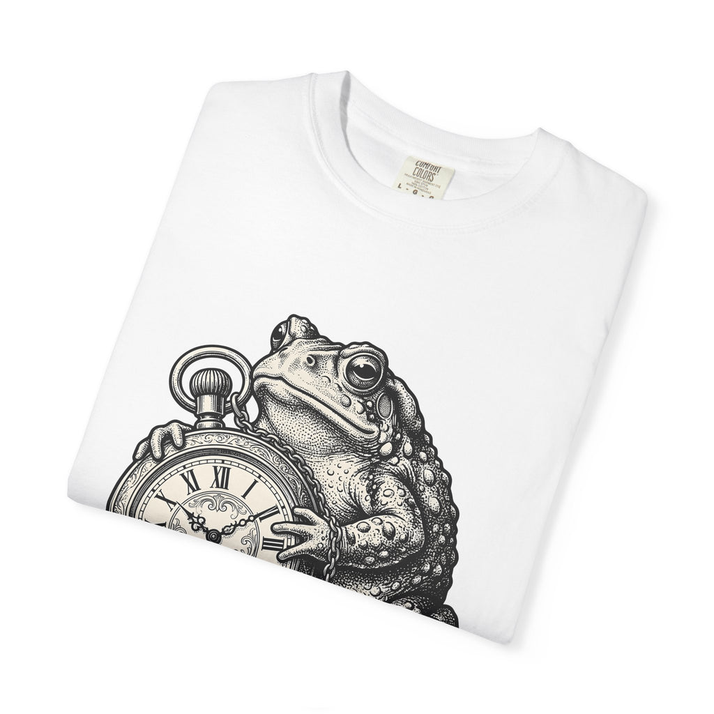 Toad Pocket Watch T-Shirt Funny Animal Gift Women Vintage T-Shirt Pocket Watch T-Shirt Humor Fan Retro T-Shirt Wildlife Graphic Hand Drawn Chain