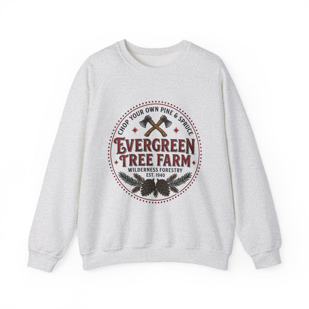Pine Tree Farm Sweatshirt Christmas Outdoors Gift Women Vintage Sweatshirt Tree Farm Sweatshirt Xmas Enthusiast Distressed Sweatshirt Wilderness Graphic Retro