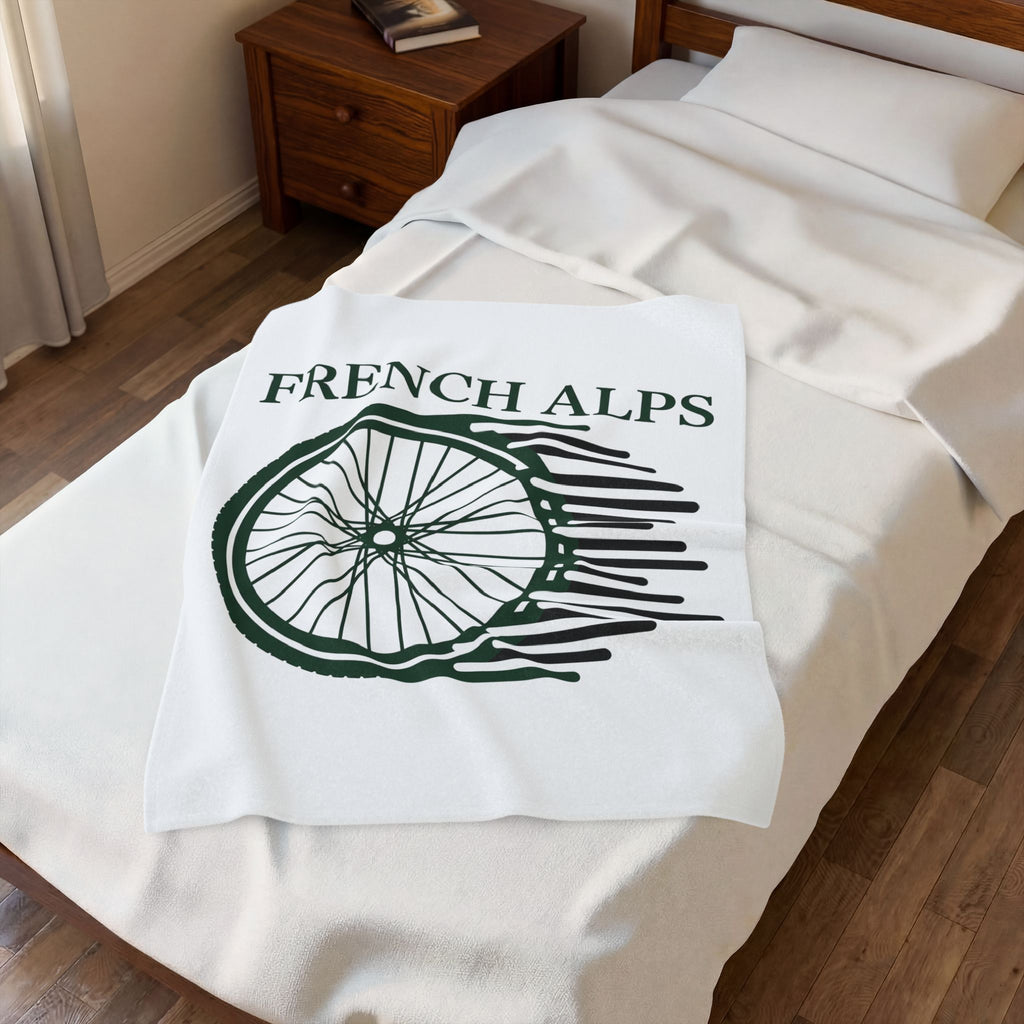 Bike Rim Blanket Cycling Exploration Gift Women Contemporary Blanket Wheel Blanket Cyclist