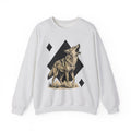 Howling Wolf Sweatshirt Wolf Pets Gift Women Sketch Sweatshirt Gray Wolf Sweatshirt Wolf Fan Canine Graphic Sweatshirt Hand Drawn Shape Sweatshirt