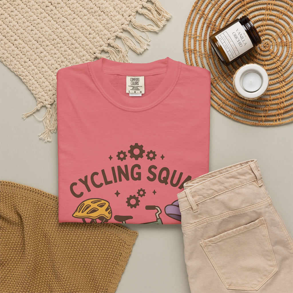 Cycle Image T-Shirt Cycling Sports Gift Women Cartoon T-Shirt Bicycle T-Shirt Cyclist Enthusiast Comic T-Shirt Athletic Graphic Design Graphic