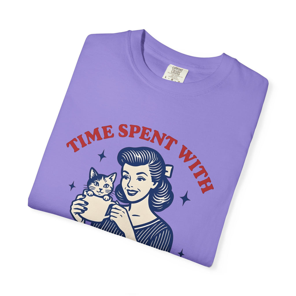 Female Pet Coffee T-Shirt Cat Cappuccino Gift Women Boho T-Shirt Pet Coffee T-Shirt Cat Fan Bohemian T-Shirt Coffee Graphic Cabin Glimmers T-Shirt