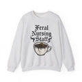 Coffee Cup Skull Nurses Coffee Gift Gothic Sugar Skull Nurse Enthusiast Dark Caffeine Vintage Sweatshirt