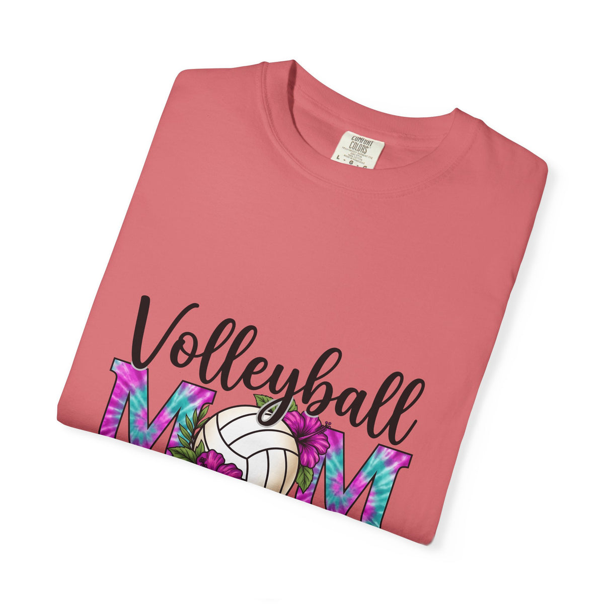 Volleyball Floral T-Shirt Volleyball Mom Sports Gift Women Tie Dye T-Shirt Volleyball T-Shirt Volleyball Enthusiast Batik T-Shirt Athletic Graphic