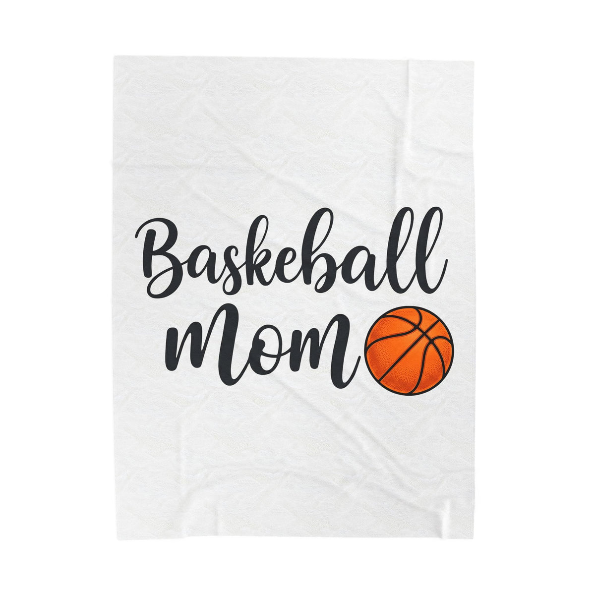 Basketball Graphic Blanket Moms Sports Gift Women Script Blanket Hoop Blanket Mom Fan Calligraphy Blanket Athlete Graphic Modern Sports Ball Blanket