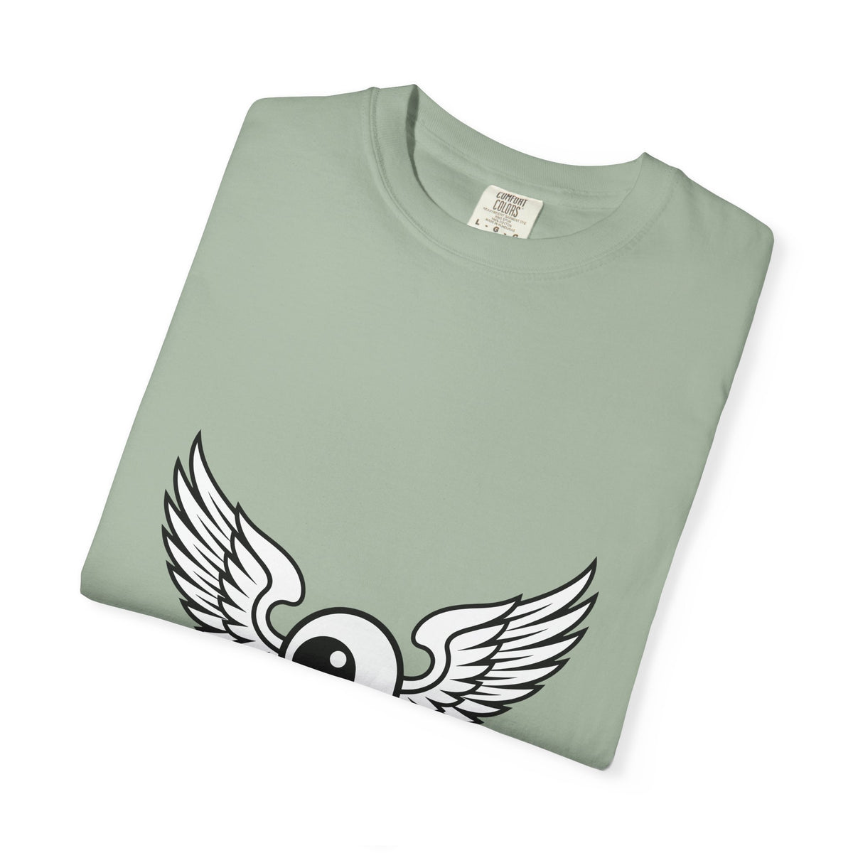 Winged Eye T-Shirt Cute Mythical Gift Women Outline Drawing T-Shirt Eye Symbol T-Shirt Adorable Fan Symbolic T-Shirt Magical Graphic Basic Wings