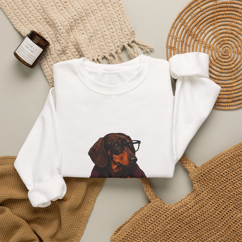 Dachshund Sweatshirt Dog Paperback Gift Women Animated Sweatshirt Wiener Dog Sweatshirt Dog Fan Doxie Sweatshirt Novelty Graphic Classic Literature Sweatshirt